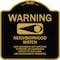 Signmission Designer Series-Warning-Our Neighbors Are Watching Black & Gold, 18" x 18", BG-1818-9867 A-DES-BG-1818-9867 - alternate 1
